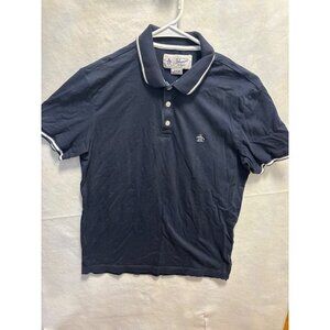 Original Penguin By Munsingwear Navy Polo Shirt S/P/CN Cotton Mens Short Sleeve
